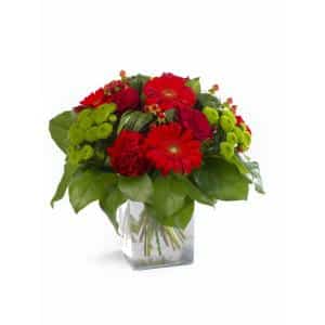Bouquet rond rouge