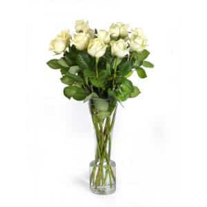 Bouquet de roses blanches