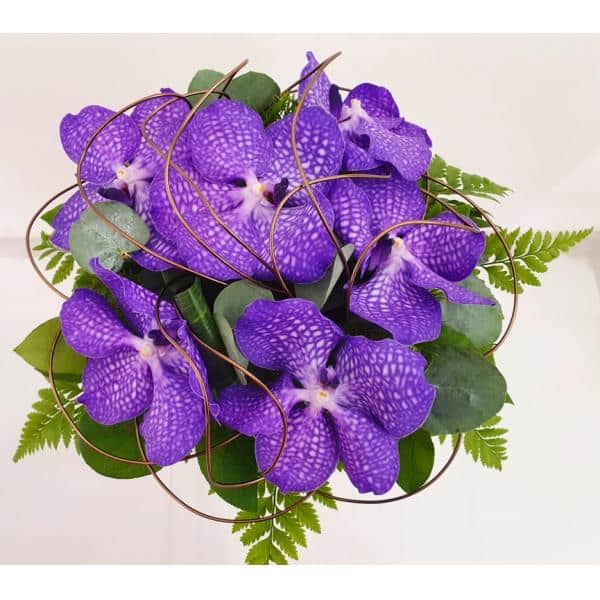 Bouquet de vandas mauves